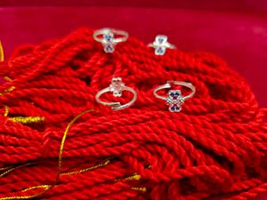 Cute Real Silver Toe Rings Two Pairs Fix Price