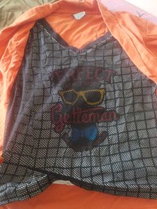 Orange &amp; Brown Casual shirt and t shir