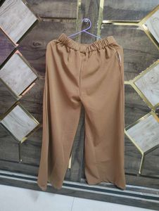 Classic Brown Wide Leg Trousers
