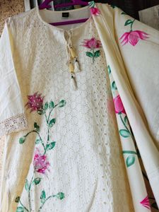 Elegant hand painted hakoba 3 piece suit set