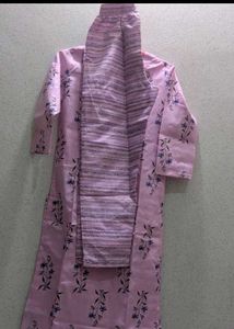 Pink Floral Print Kurta &amp; pant