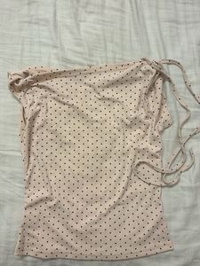 Cute Polka Dot Off-Shoulder Top