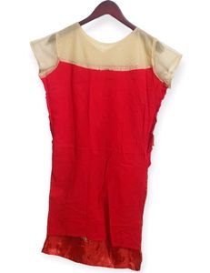 Red Embroidered Dress