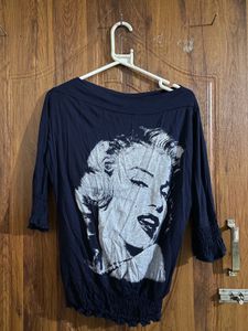 Marilyn Monroe Graphic Print Top