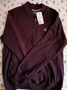 NetPlay Men's Maroon Bomber Jacket