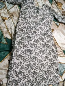 Cute Bird Print Kurta