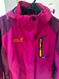 Jack Wolfskin Pink Hooded Jacket