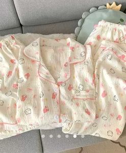 3 PCs Kitty Print Lounge Set