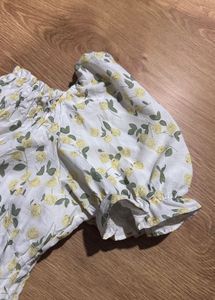 Floral Puff Sleeve Top
