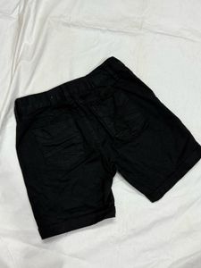 Black Denim Shorts