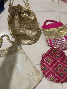 Embellished Potli Bags Set