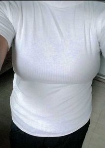 White High Neck Top 🤍💗🤩
