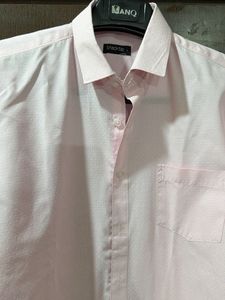 Men's Pink Long Sleeve Button-Down Shirt