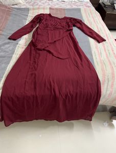 Maroon Maxi Dress