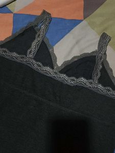 women’s camisole/top with beautiful grey lace deta