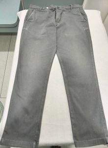 Men's Grey Slim Fit Chinos