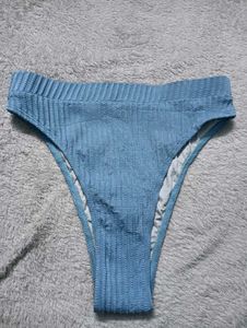 Blue Textured 🤎newBikini Bottom