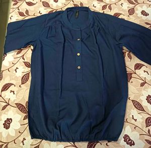 Elegant Navy Blue Kurta