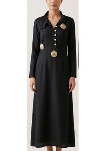Elegant Black Midi Dress