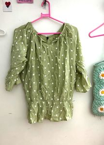 Stylish Polka dot Top | Size S
