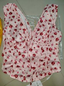 SAVANA Floral Corset Top