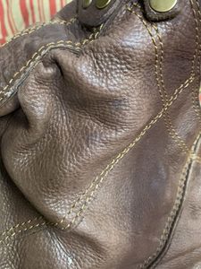vintage  Brown pure Leather Hobo Bag