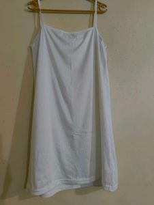 White Spaghetti Strap Slip Dress