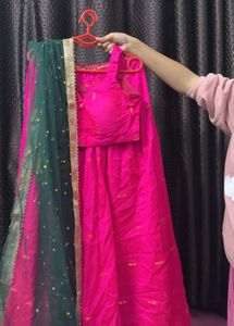 Vibrant Pink Lehenga Choli Set