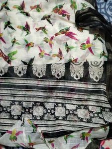 Elegant Aviary Bird Saree