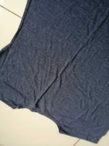 Navy Blue Ruched T-Shirt