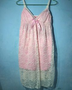 Pink Lace Nightgown