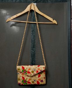 Embroidered Clutch Bag