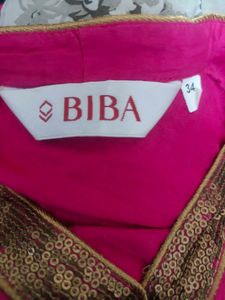 Bright Pink Embroidered Kurta Set for Girls