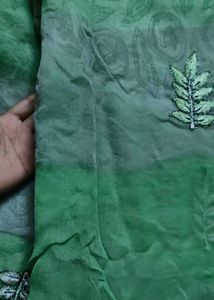 Green Floral kota Saree