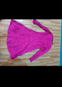 Magenta Fit &amp; Flare Dress
