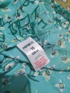 Cute Blue Floral Summer Dress