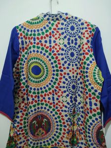 Shree Multicolour Temple Floral Print Kurta