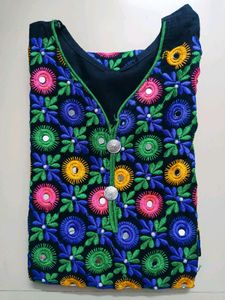 Mirror Work Jaipuri Kurta....!!!