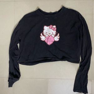 Hello Kitty Crop Long Sleeve Top small size