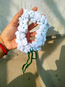White Floral crochet gajra