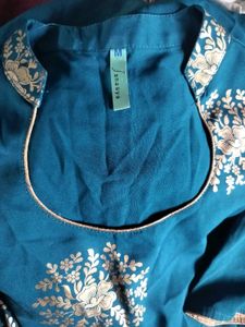 Elegant Blue Kurta Pant Set