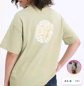 Light Green Graphic T-Shirt