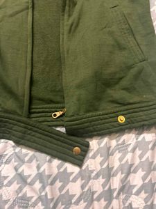 Chic Green Casual Jacket