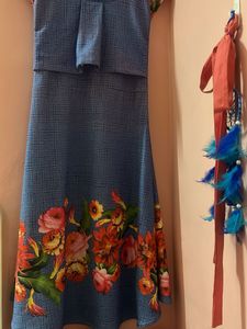 Floral Blue Dress