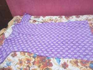 Vibrant Purple Printed Kurta