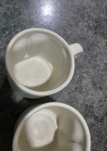 Unique Face Ceramic Mugs - Set of 2
