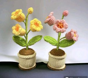 Handmade Crochet Flowers Set