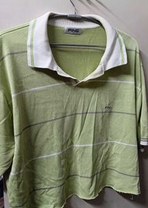 PING Striped Golf Polo Shirt