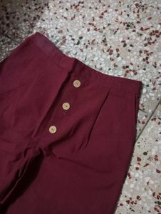 Maroon Palazzo Pants