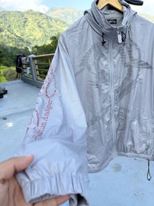 Ed Hardy Grey windbreaker style Jacket